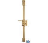 Serrure en applique Targa à fouillot pour porte d'entrée, droite, 3 pts, Transit2 Ø23mm, axe 45mm, or, 4 clés - THIRARD
