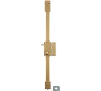Serrure en applique Targa à tirage pour porte d'entrée, droite, 3 pts, Transit2 Ø23mm, axe 45mm, or, 4 clés - THIRARD