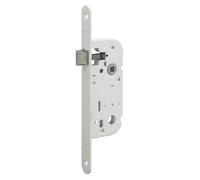 Serrure encastrable NF pour porte intérieure axe 40mm bouts ronds blanc - THIRARD