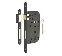 Serrure encastrable pêne dormant - THIRARD - pour porte de chambre - Axe 50 mm - Entraxe 70 mm - Bouts ronds