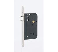 Serrure encastrable pour porte intérieure, axe 70mm, bouts ronds, nickelé - THIRARD