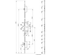 Serrure encastrable Secury à cylindre pour porte d'entrée, axe 50mm, 3pts, H. 2150mm, 6-29175-01-0-1 - FERCO by THIRARD
