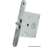 Serrure encastrée pour porte coulissante, 1 pièce