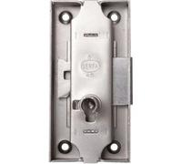 Serrure espagnolette 80 x 50 mm axe 30 mm longueur du canon 12 mm gauche finition fer DEVISMES 12383-004-G