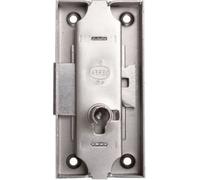 Serrure espagnolette 80 x 55 mm axe 35 mm longueur du canon 12 mm droite finition fer DEVISMES 12383-005-D