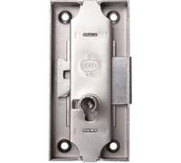 Serrure espagnolette 80x40mm axe 20mm longueur du canon 12mm gauche finition fer - DEVISMES - 12383-002-G
