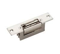 SERRURE G40 T00 Gâche électrique à émission avec têtière courte Inox et levier 12V DC
