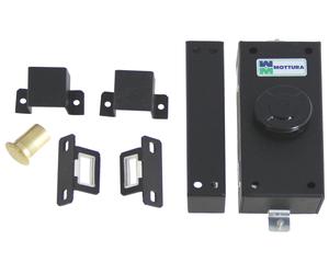 Serrure haut et bas latérale pour volet bouton intérieure noir MOTTURA 35380N00
