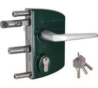 Serrure industrielle Locinox LAKQ avec boîtier en aluminium et mécanisme en acier inoxydable, pour profilé 60x60, vert (RAL 6005)
