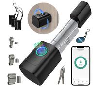 Serrure intelligente avec lecteur d'empreintes digitales et code PIN, compatible avec des portes d'une épaisseur de 90 à 120 mm