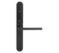 Serrure intelligente - Serrure à code numérique -via application mobile par Wi-Fi - Écran tactile - Batterie rechargeable - Aluminium - 38–55 mm e sécurité C - Noir