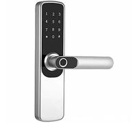 serrure intelligente, Serrure de porte intelligente à empreinte digitale, application TTlock, serrure avec Bluetooth, carte IC, clé mécanique, écran tactile, entrée sans