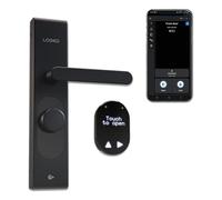 Serrure intelligente tactile LOQED - Serrure intelligente sans clé (noire ou argentée)