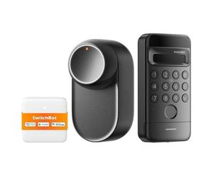 Serrure Intelligente SwitchBot Lock Ultra Vision Combo Bluetooth Ouverture Faciale Compatible Alexa Google Home
