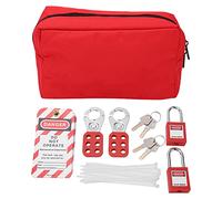 Serrure ¨¦lectrique Kit de Marquage avec Cadenas de Consignation Etiquette Loto Serrure lip Poche ¨¤ cl¨¦ pour Verrouiller Les Produits Marqu¨¦s