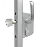 Locinox Serrure de portail coulissant LSKZ profil 80 mm gris alu
