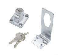 Serrure Magnétique Acier pour Tiroir Caisse - Verrou Sécurité Enfant Invisible Placard Armoire 2 Clés(4 inches)