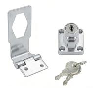 Serrure Magnétique Acier pour Tiroir Caisse - Verrou Sécurité Enfant Invisible Placard Armoire 2 Clés(3 inches)