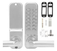 Serrure Mécanique Connectée à Code - Clavier Tactile en Alliage de Zinc, Sans Pile, pour Porte Intérieure ou Bureau (Épaisseur 3060 mm)