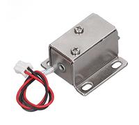 Serrure micro électromagnétique DC 12 V 2 A - Ensemble de déverrouillage électrique pour portes et tiroirs d'armoires - Serrure solénoïde compacte - Construction en matériau (DC12V)