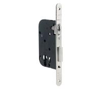 Serrure monopoint à larder MULTIBAT à rouleau nickelé axe 50 mm bout rond JPM 290000-06-0B