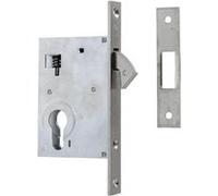 Serrure monopoint à larder profil étroit à crochet axe 50mm - CISA - CIS45110.50 Noir G
