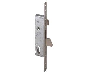 Serrure monopoint à larder profil étroit à pêne basculant et demi-tour axe 35 mm CISA CIS4621535