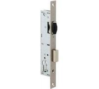 Serrure monopoint à larder profil étroit pêne dormant à rouleau série 8 largeur 36mm - METALUX - F108360000 Noir G