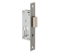 Serrure monopoint à larder profil étroit pêne dormant seul petit coffre Série 14 largeur 46 mm METALUX F114460000