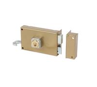 ALPHA 350110 Serrure monopoint en applique cyl. rond horiz. tirage droite