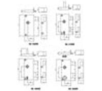 Serrure monopoint en applique à fouillot extra-plat 4G à 2 clés de cylindre 40 mm droite - JPM - 416000-01-1Y Noir G