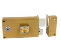 ALPHA 352110 Serrure en applique monopoint cylindre 26 mm vieil or