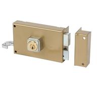 Serrure monopoint en applique ALPHA cylindre rond horizontal tirage droite - - 350110