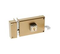 350111 Serrure monopoint applique ALPHA cylindre rond 26 mm tirage gauche