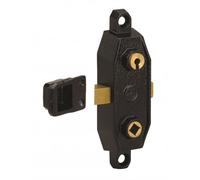 Serrure monopoint en applique GOLLOT 7550 gauche orge finition noir METALUX F675502000