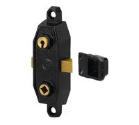 Serrure monopoint en applique GOLLOT 7560 droite clé à gorge finition noir METALUX F675601000