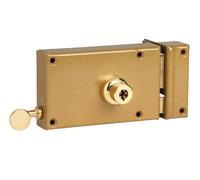 Serrure monopoint en applique horizontal tirage cylindre de 45 mm à 5 ailettes droite POLLUX 201510D