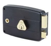 Serrure monopoint en applique horizontale à fouillot 40mm droite - CISA - 3005011000 Noir G