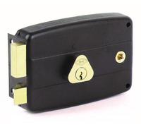 3005016000 Serrure monopoint horizontale applique 50 mm gauche cylindre triangulaire noir