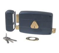 Serrure monopoint en applique horizontale à tirage 40mm gauche - CISA - 501210-01-2A Noir G