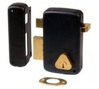 Serrure monopoint vertical tirage gauche cylindre de 40mm - CISA - 3005032000 Noir G