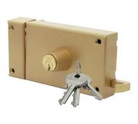 Serrure monopoint ZENITH 541 horizontal tirage cylindre de 40mm gauche - ISEO - 25020405.5 or G
