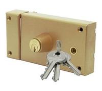 Serrure monopoint ZENITH 542 horizontal fouillot cylindre de 45mm gauche - ISEO - 25030455.5 Noir G