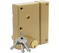 Serrure monopoint ZENITH 572 vertical fouillot cylindre de 40mm droite - ISEO - 25090401.5 Doré (coloris unique) G