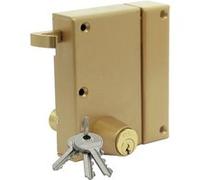 Serrure monpoint ZENITH 571 vertical tirage cylindre de 40mm droite - ISEO - 25080401.5 Noir G