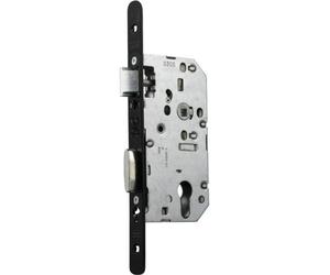 Serrure Mortaiser D455 ecfpf I Axe 120 Distance 70 Dte Bout Ron Ds Noir sans