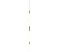 Serrure multipoint à larder ISEO Performa - Têtière plate 2300x24x3 mm Acier INOX - Entraxe 92 mm - Axe 30 mm - 7232013028