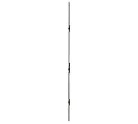 Serrure multipoint à larder ISEO Performa - Têtière plate 2300x24x3 mm Acier INOX - Entraxe 92 mm - Axe 35 mm - 7232013028