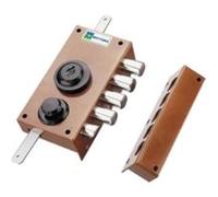 Serrure multipoints en applique 30.436 coloris marron A2P* droite - MOTTURA - 30436VD50XHAFD Noir G