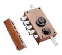 Serrure multipoints en applique 30.436 coloris marron A2P* gauche - MOTTURA - 30436VD50XHAFS Noir G
